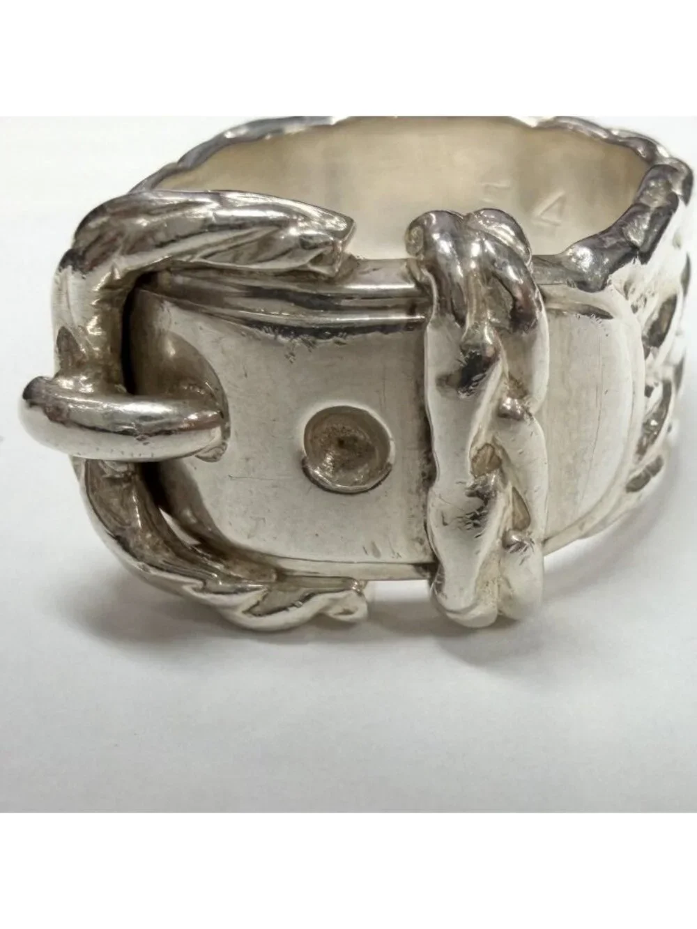 Hermes Ring Diane Vintage 54 925 Sterling Silver